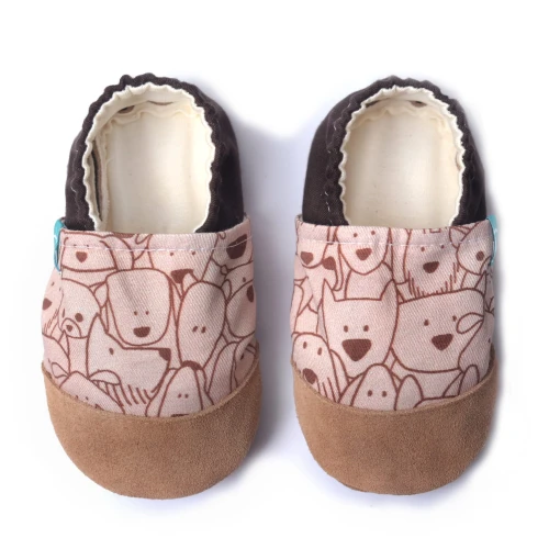 Rozmiar 23 - Kapcie Pieski Brązowe Brown Doggy 