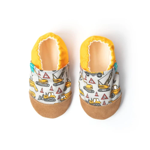 Rozmiar 17 - Kapcie dziecięce TITOT koparki Builders 