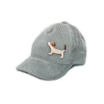 Czapka z Daszkiem TITOT Cuddly Grey – Szara Sztruksowa