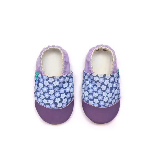 Kapcie Dziecięce Lilac Field – Liliowe Kwiatki | do przedszkola