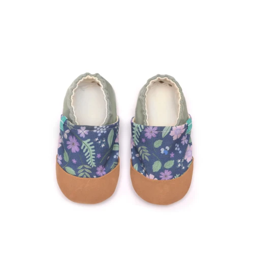 Kapcie Dziecięce Violet Garden – Fiołkowy Ogród | barefoot