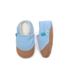 Kapcie Dziecięce Light Blue – Niebieskie | barefoot